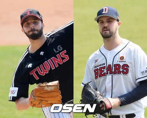 [사진] 앤드류 수아레즈(좌)와 워커 로켓