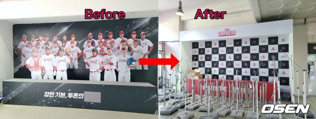 인천SSG랜더스 필드 내 새 단장 작업이 한창 진행 중이다. /knightjisu@osen.co.kr