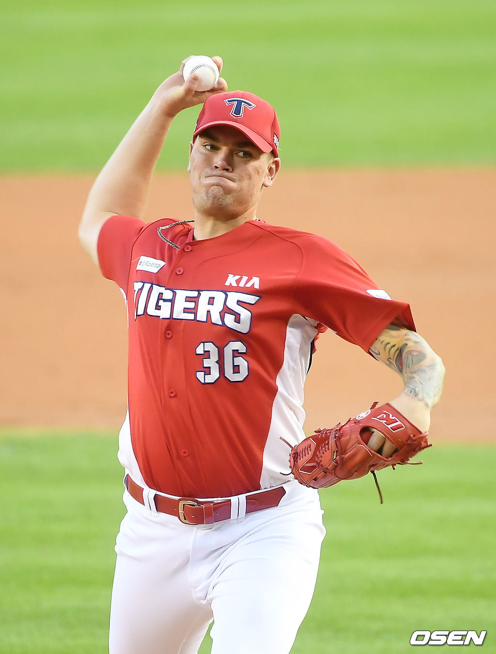 KIA 브룩스가 역투하고 있다. /youngrae@osen.co.kr