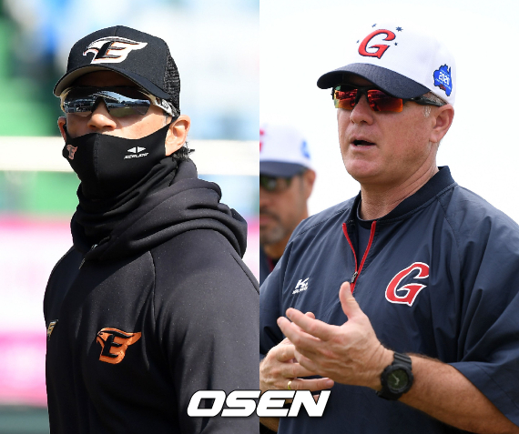 [사진] 로사도 코치, 서튼 감독 /OSEN DB