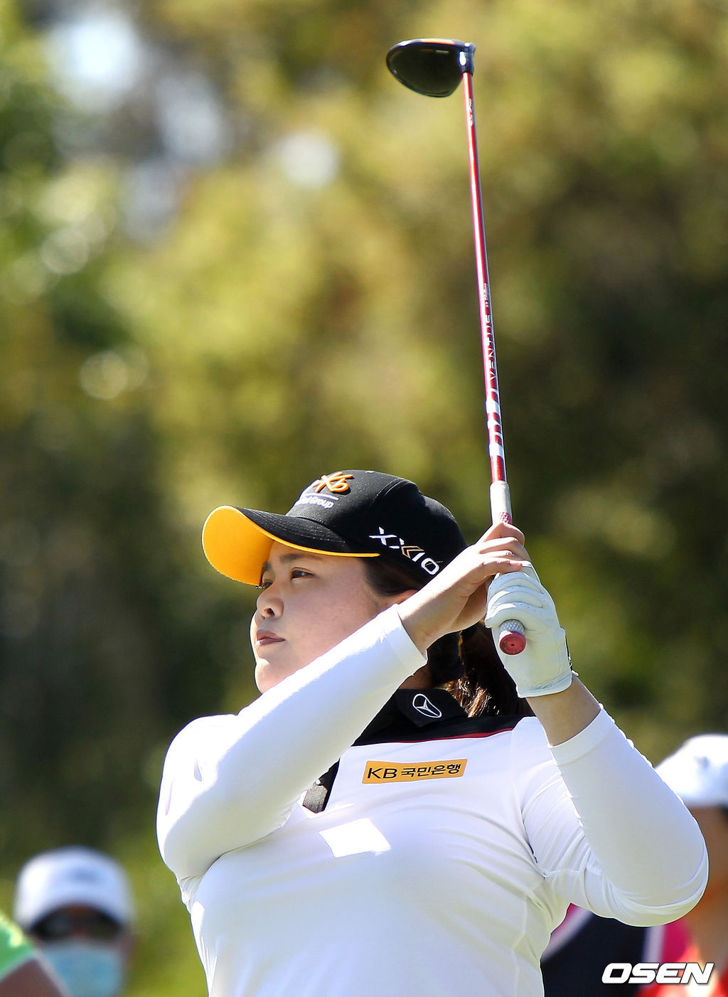 [OSEN=칼즈배드(미 캘리포니아주), 이사부 통신원]박인비가 9번홀 티샷을 바라보고 있다. /lsboo@osen.co.kr