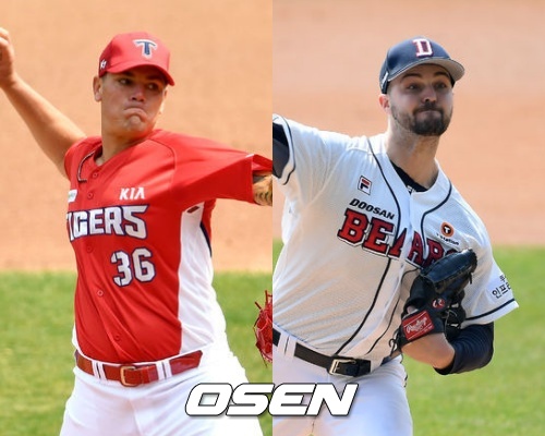 [사진] 애런 브룩스(좌)와 워커 로켓