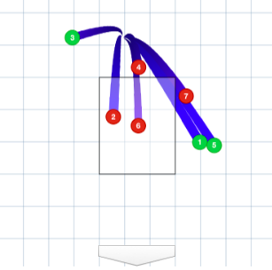 [사진] 김하성의 이날 경기 세 번째 타석 투구 그래프. / MLB.com 게임데이 캡쳐