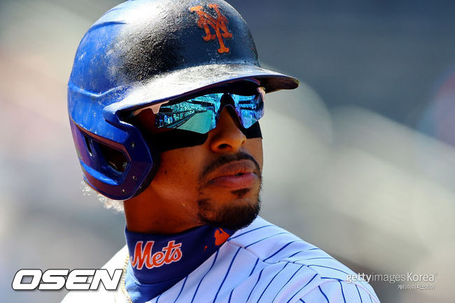 [사진] 9일(한국시간) 마이애미와의 경기에 출전한 뉴욕 메츠의 프란시스코 린도어.ⓒGettyimages(무단전재 및 재배포 금지)