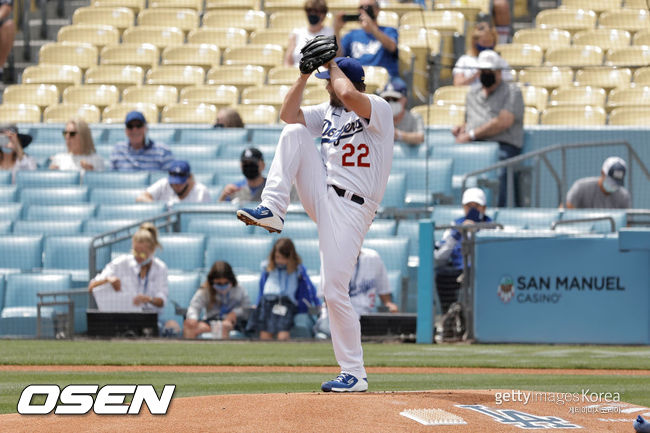 [사진] LA 다저스의 클레이튼 커쇼. ⓒGettyimages(무단전재 및 재배포 금지)