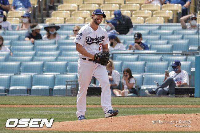 [사진] LA 다저스의 클레이튼 커쇼. ⓒGettyimages(무단전재 및 재배포 금지)