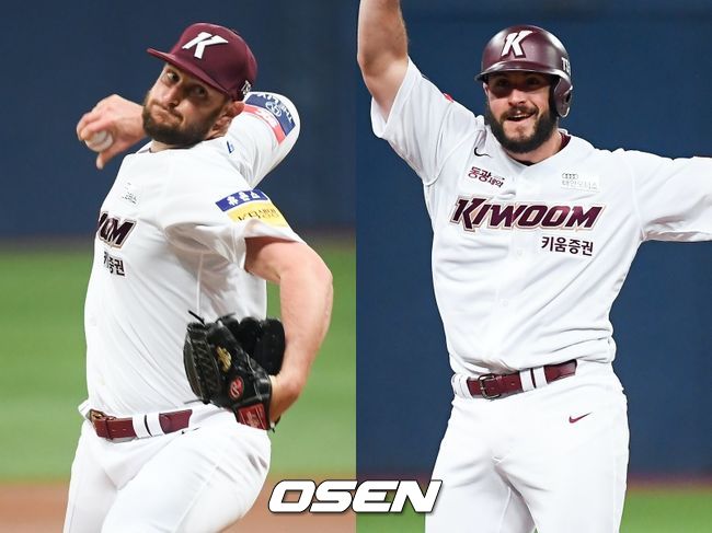 [사진] 키움 히어로즈 조쉬 스미스(왼쪽), 데이비드 프레이타스. / OSEN DB
