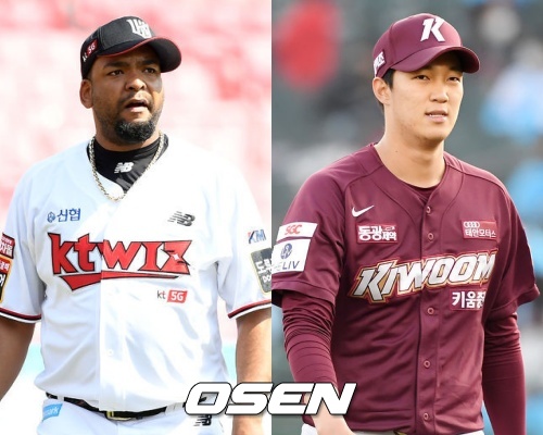 [사진] 데스파이네(좌)와 안우진