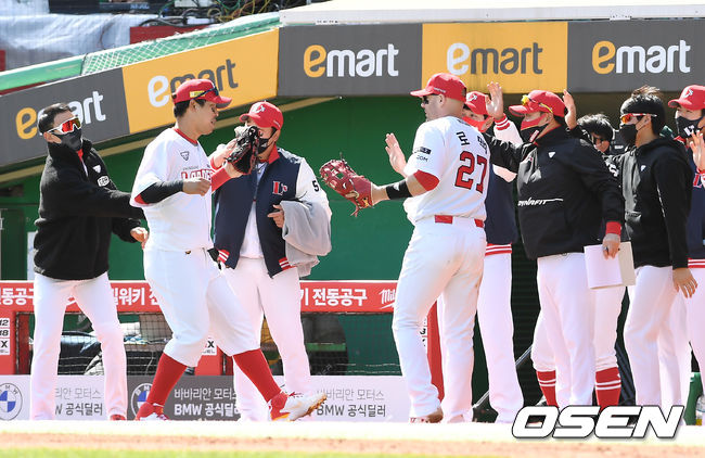 SSG 선수들. /youngrae@osen.co.kr