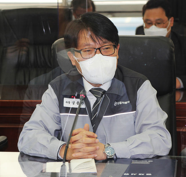 쌍용자동차 정용원 법정관리인. 