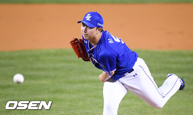 1회말 삼성 선발투수 최채흥이 역투하고 있다./ soul1014@osen.co.kr