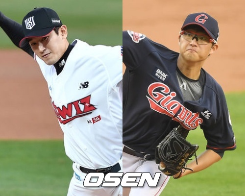 [사진] 고영표(좌)와 박세웅