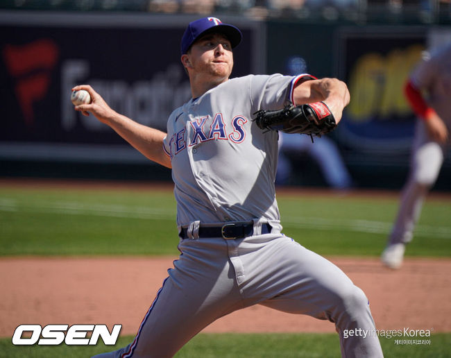 [사진] 텍사스의 오른손 투수 조쉬 스보리스. ⓒGettyimages(무단전재 및 재배포 금지)
