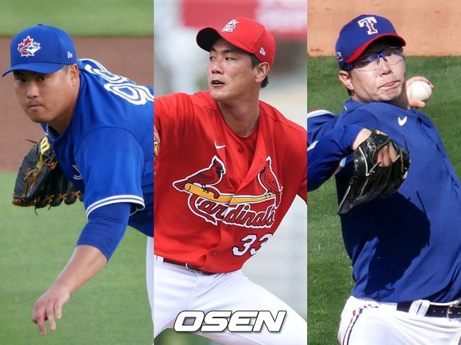 [사진] 류현진(왼쪽부터), 김광현, 양현종. / OSEN DB