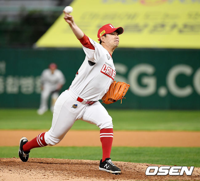 9회초 SSG 김상수가 역투하고 있다./youngrae@osen.co.kr