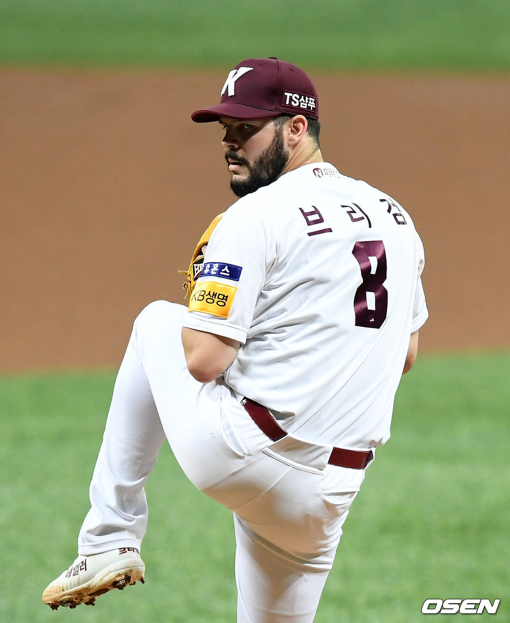 키움 선발투수 브리검이 역투하고 있다. /sunday@osen.co.kr