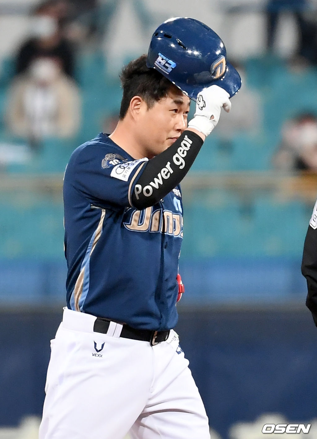 7회초 무사 NC 양의지가 2루타를 날린 뒤 기뻐하고 있다. 양의지 사이클링 히트 기록. /ksl0919@osen.co.kr