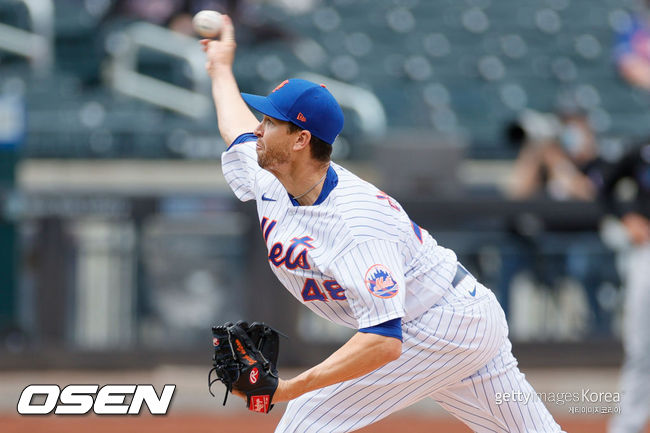 [사진]뉴욕 메츠의 제이콥 디그롬. ⓒGettyimages(무단전재 및 재배포 금지)