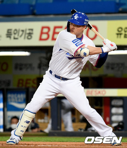 210428 삼성 오재일./ksl0919@osen.co.kr