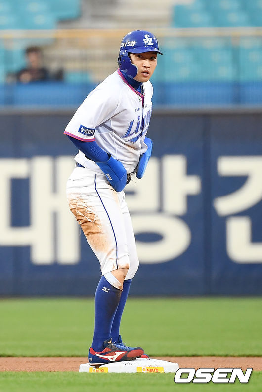 1회말 무사 1루 삼성 박해민이 2루 도루를 성공하고 있다. 이 도루로 삼성은 팀 4100 도루를 기록했다. / youngrae@osen.co.kr
