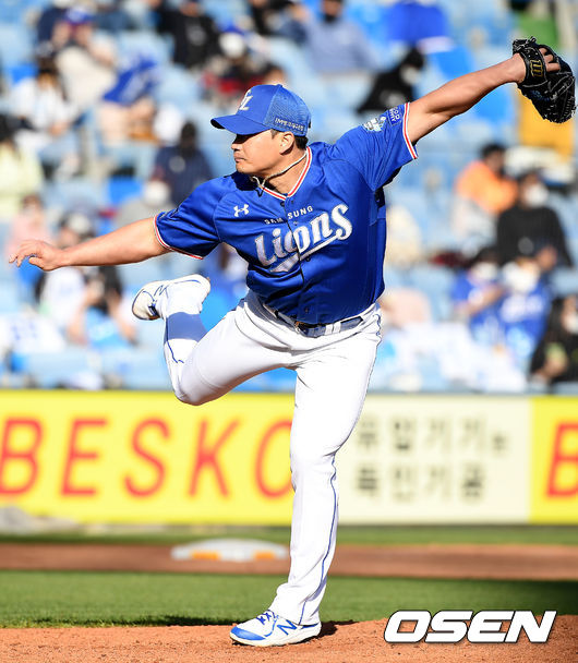 9회말 무사 삼성 오승환이 역투하고 있다. /youngrae@osen.co.kr