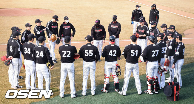 LG트윈스 선수들은 지난 2월 경기도 이천시 LG챔피언스파크에서 스프링캠프 훈련을 했다.  soul1014@osen.co.kr