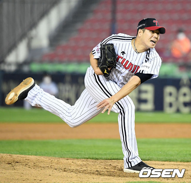 7회초 LG 김대유가 역투하고 있다. /jpnews@osen.co.kr