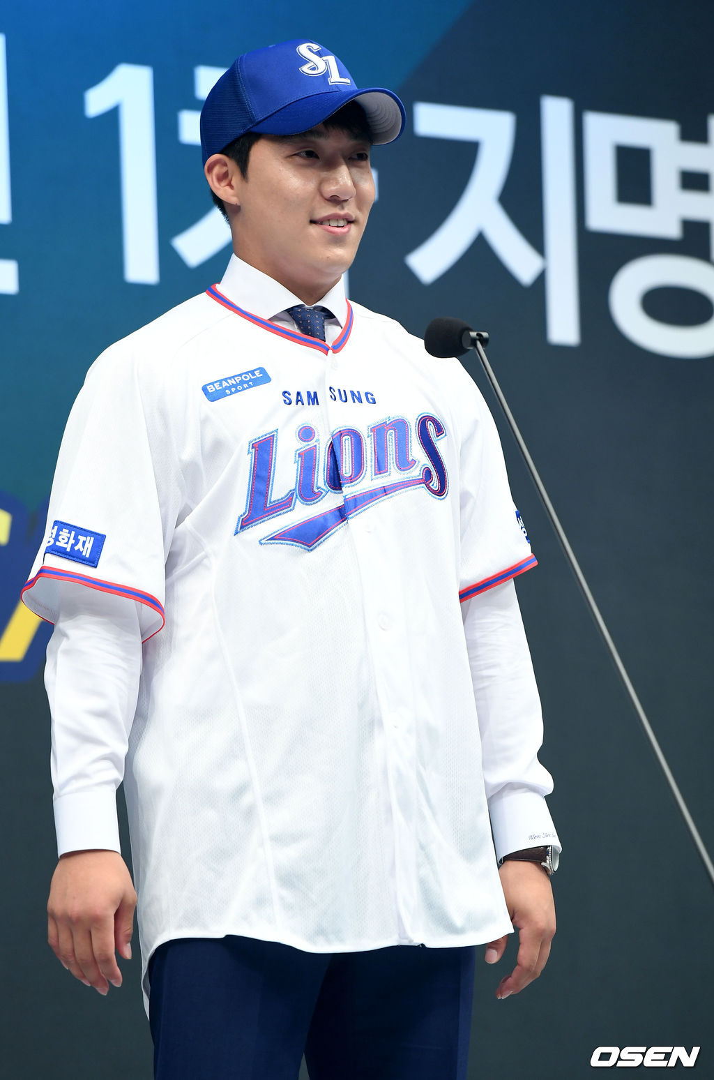 삼성 1차지명 경북고 원태인이 미소짓고 있다. /dreamer@osen.co.kr