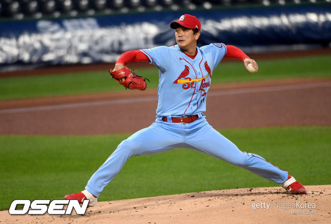 [사진] 세인트루이스의 김광현. ⓒGettyimages(무단전재 및 재배포 금지)