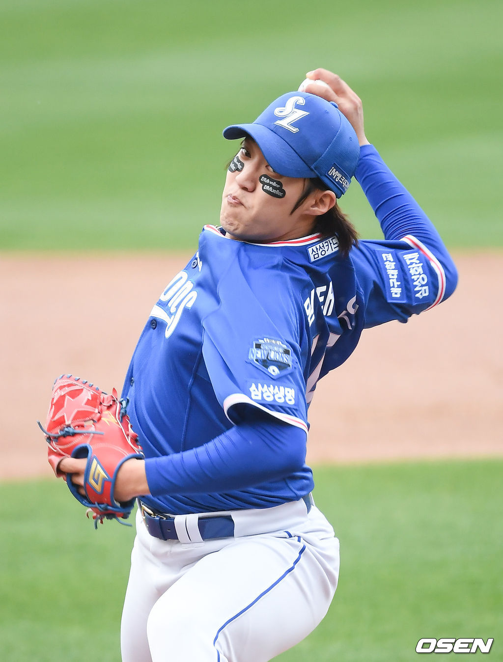 삼성 선발투수 원태인이 역투하고 있다. / soul1014@osen.co.kr