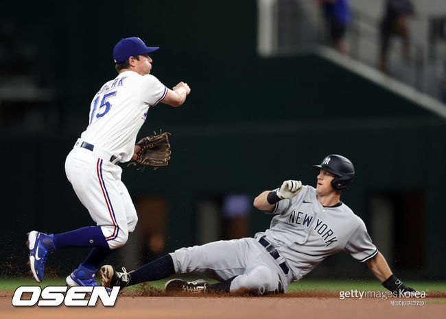 [사진] 텍사스는 21일(한국시간) 양키스에 0-2로 패했다. ⓒGettyimages(무단전재 및 재배포 금지)