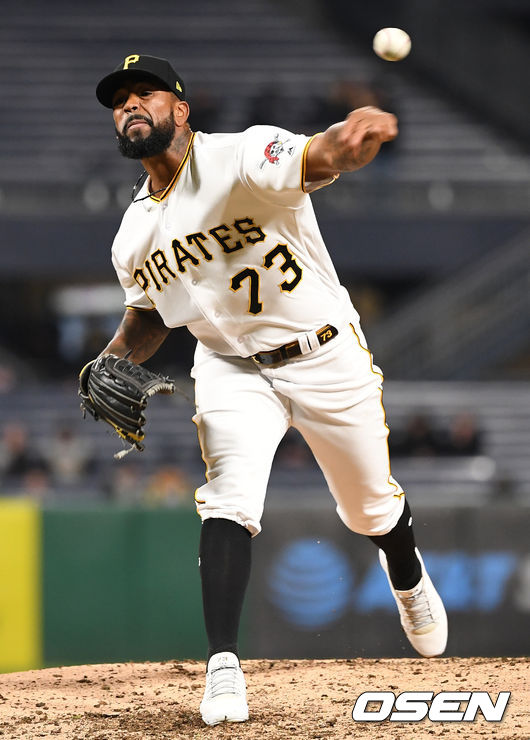 9회초 마운드에 오른 피츠버그 투수 펠리페 바스케스가 힘차게 공을 뿌리고 있다. /dreamer@osen.co.kr