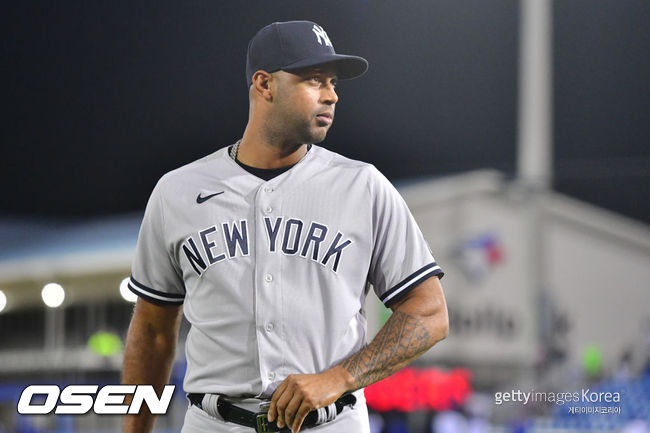 [사진] 뉴욕 양키스의 애런 힉스.ⓒGettyimages(무단전재 및 재배포 금지)