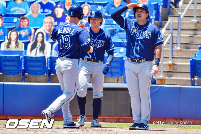 [사진] 최지만(오른쪽) 2021/5/24 ⓒGettyimages(무단전재 및 재배포 금지)