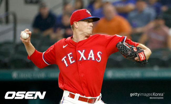 [사진] 텍사스 레인저스의 카일 깁슨. ⓒGettyimages(무단전재 및 재배포 금지)