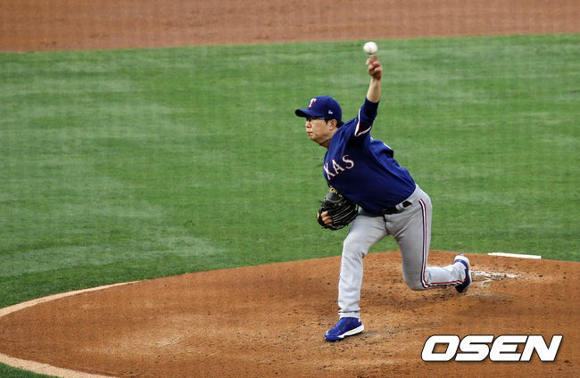 [OSEN=애너하임, 이사부 통신원]양현종이 역투하고 있다. /lsboo@osen.co.kr