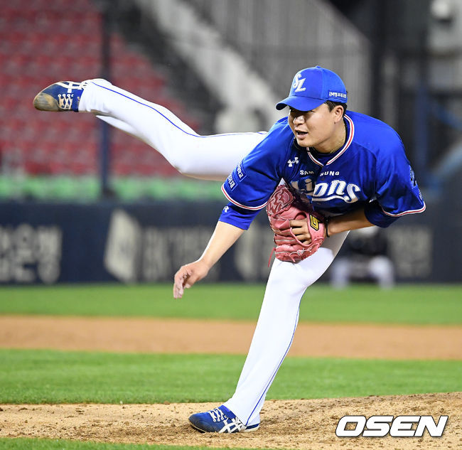 7회말 삼성 심창민이 역투하고 있다. /jpnews@osen.co.kr