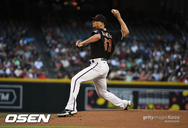 [사진] 애리조나 선발 후랭코프가 30일(한국시간) 세인트루이스전에서 5이닝 7실점으로 패전투수가 됐다. ⓒGettyimages(무단전재 및 재배포 금지)