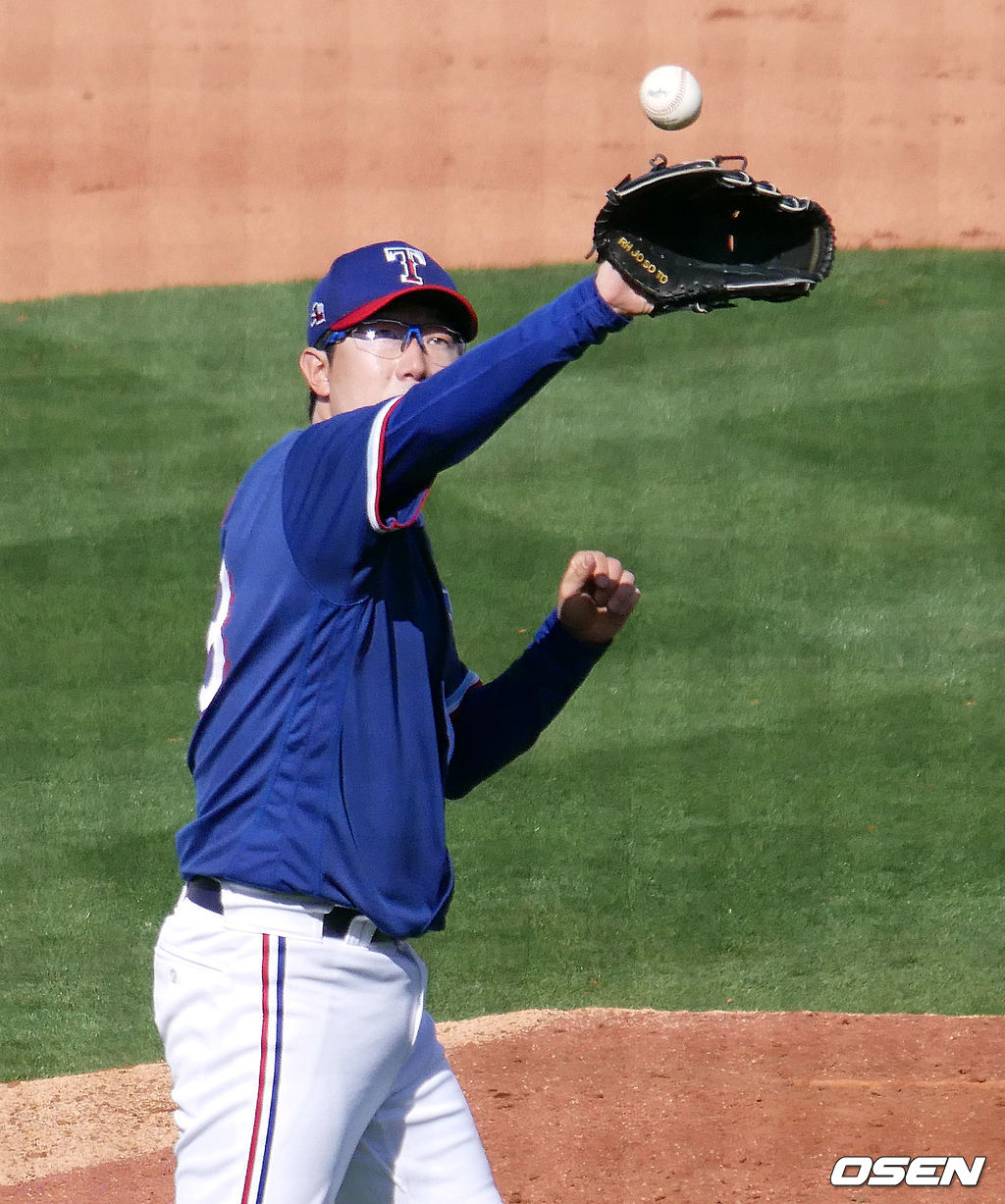 [OSEN=서프라이즈(미 애리조나주), 이사부 통신원] 텍사스 레인저스의 양현종. /lsboo@osen.co.kr