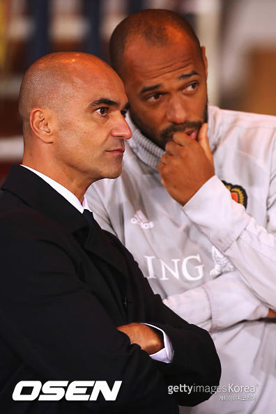 [사진] 마르티네스(좌) 감독과 앙리(우) 코치 / ⓒGettyimages(무단전재 및 재배포 금지)