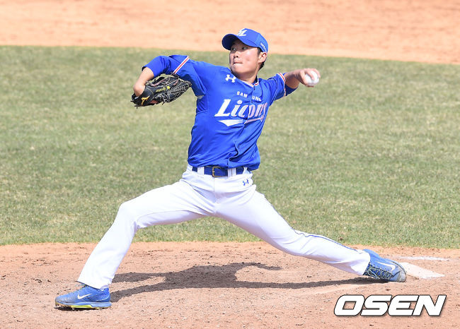 4회말 삼성 구준범이 역투하고 있다. /youngrae@osen.co.kr 