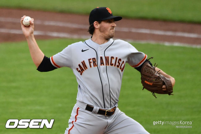 [사진] 샌프란시스코 자이언츠의 케빈 구스먼. ⓒGettyimages(무단전재 및 재배포 금지)