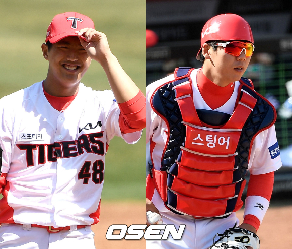 [사진] 이의리-이정훈 /OSEN DB