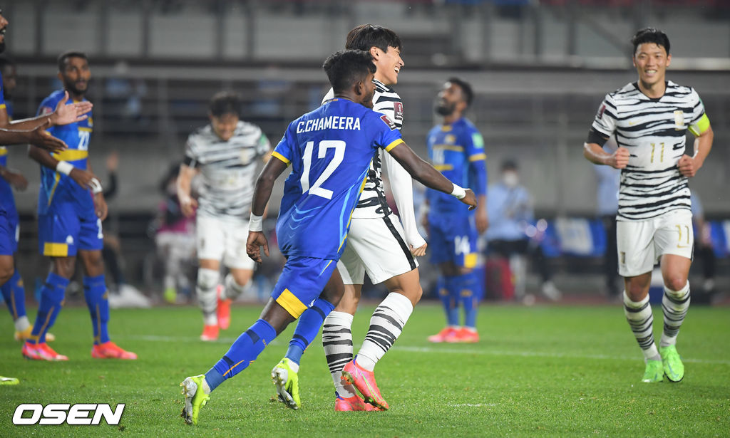 후반 정상빈이 추가골을 넣고 미소 짓고 있다. 21.06.09 / soul1014@osen.co.kr