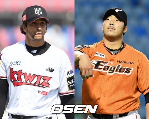 [사진] 윌리엄 쿠에바스(좌)와 김민우