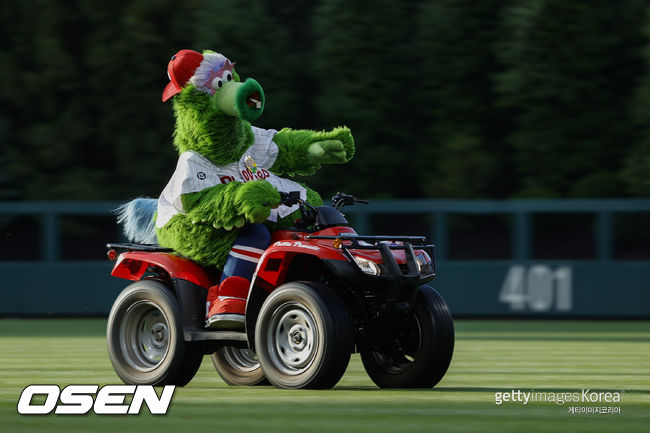 [사진] 필라델피아 필리스 마스코트 파나틱. ⓒGettyimages(무단전재 및 재배포 금지)