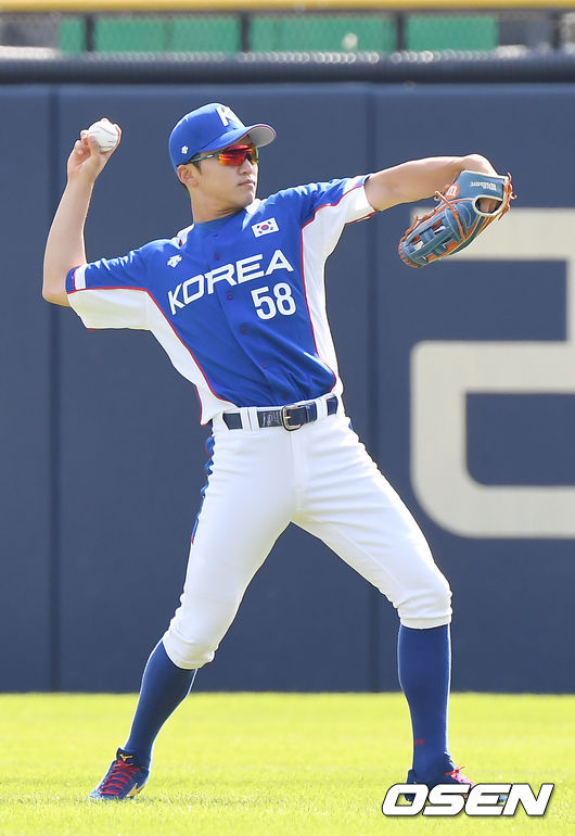 박해민이 훈련을 하고 있다. / youngrae@osen.co.kr