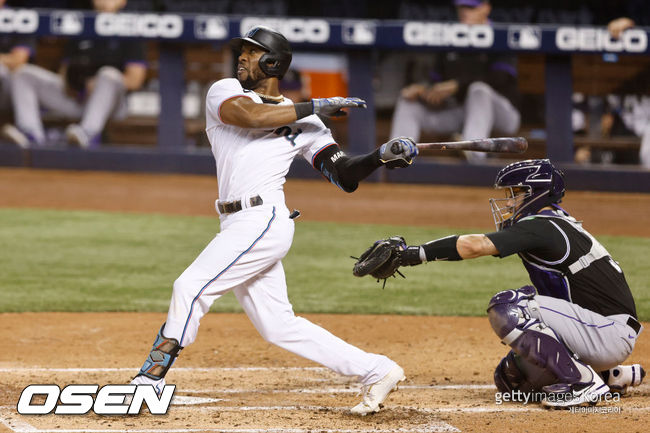 [사진] 마이애미 말린스의 스탈링 마르테. ⓒGettyimages(무단전재 및 재배포 금지)