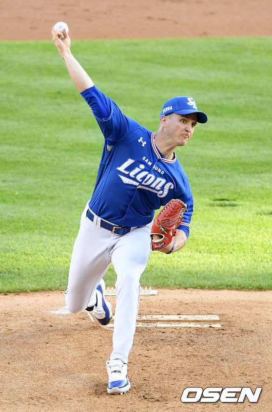 1회말 삼성 뷰캐넌이 역투하고 있다. 2021.06.16/ youngrae@osen.co.kr