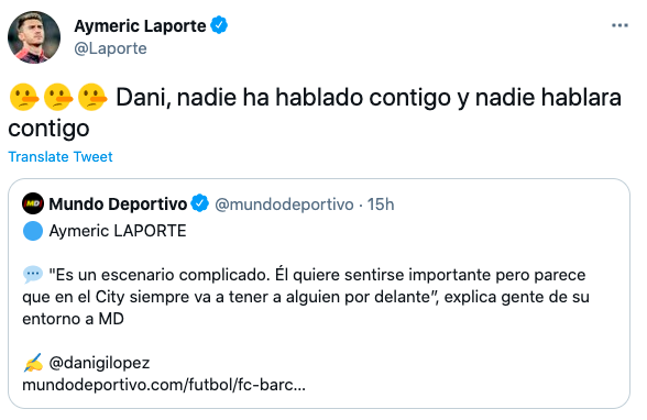 [사진] 아이메릭 라포르트 SNS 캡처